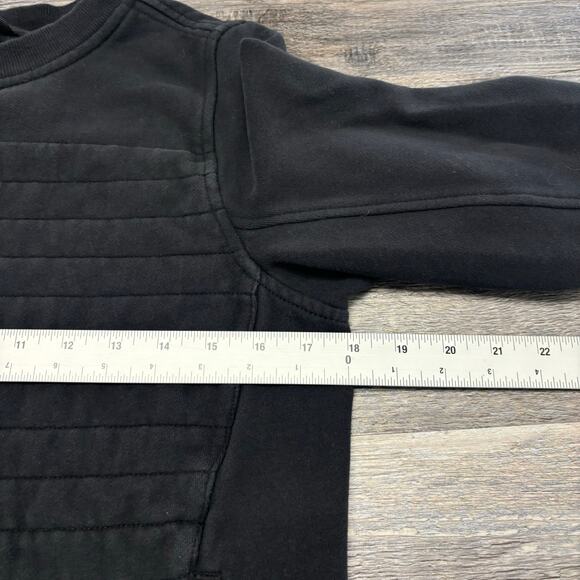 Lululemon Fleece Be True Crew Black Women 8 M/L Side Zip Pullover Sweatshirt - Picture 6 of 7